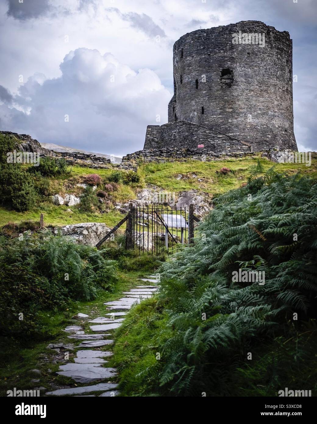 Dolbadarn Castle, Llanberis, Snowdonia, North Wales. - Smartphone Captured Stock Image