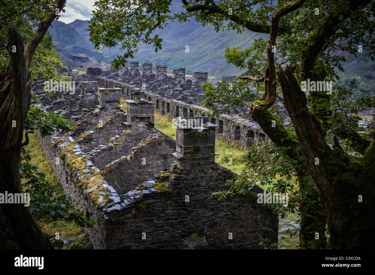 Anglesey Barracks, Dinorwic Slate Quarry, North Wales. - Smartphone Captured Stock Image