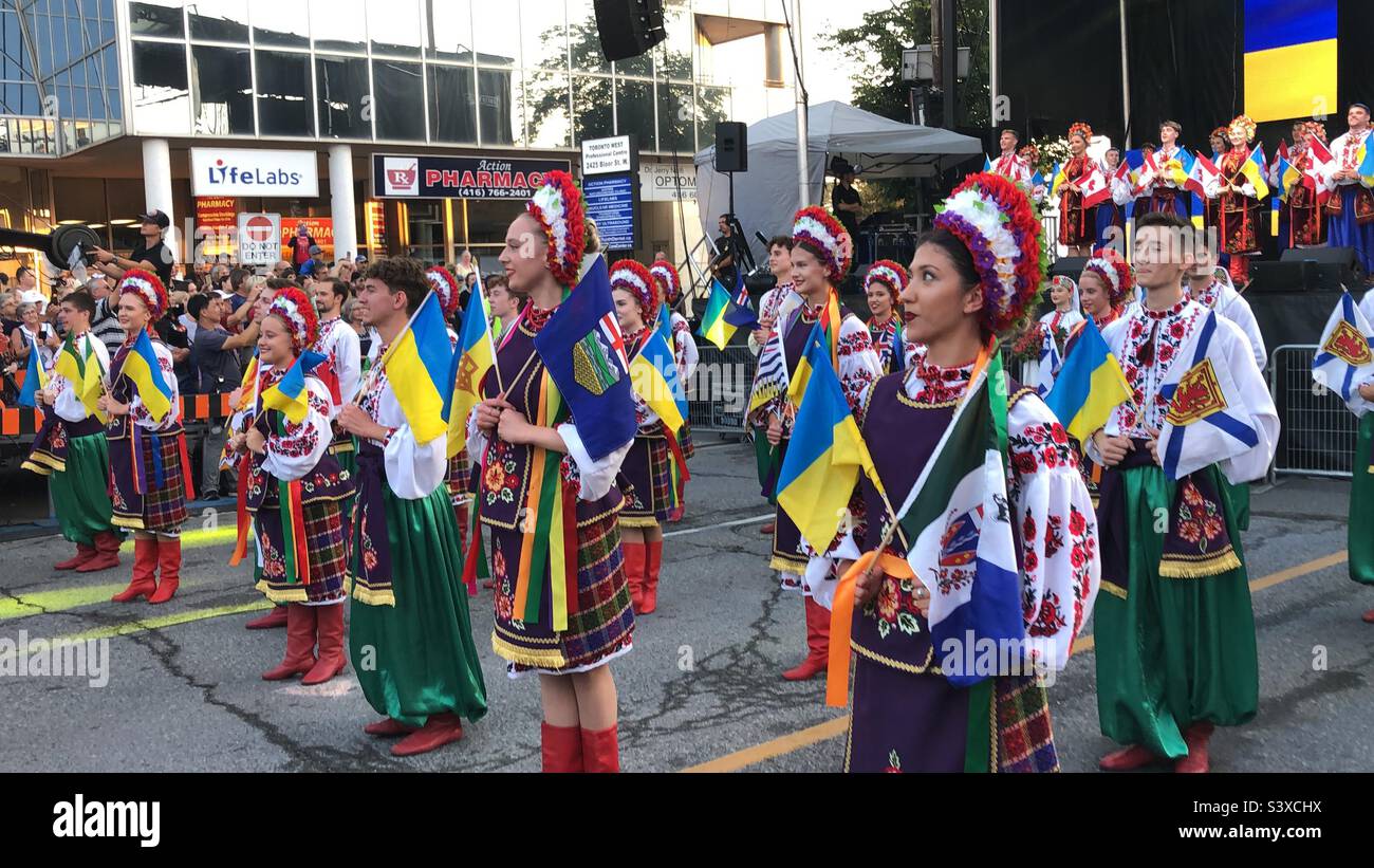 Ukrainian street festival in Toronto, Canada. Stock Photo