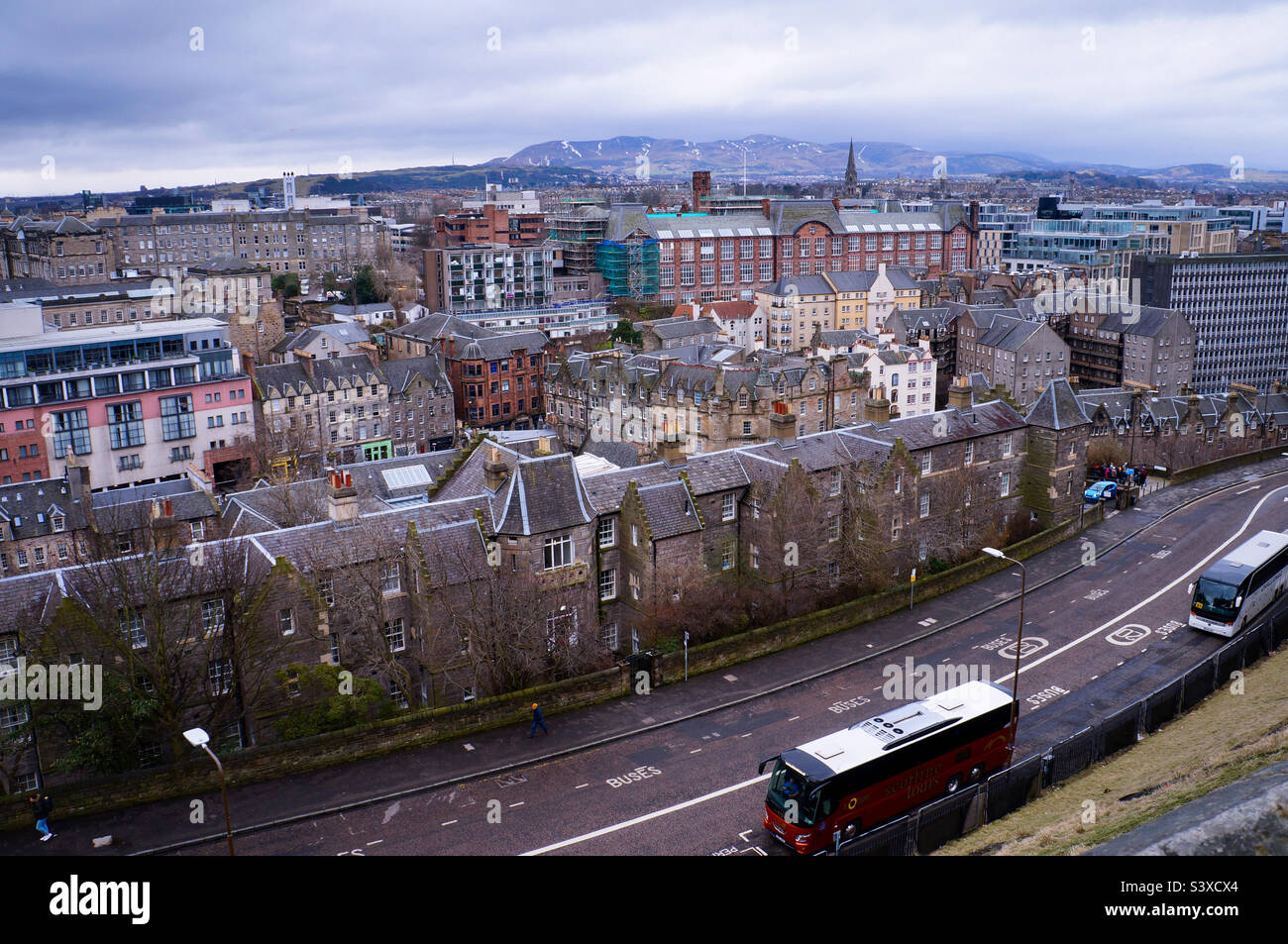 Edinburgh Now The City of Edinburgh as seen from the Edinburgh castle Stock Photo - Alamy