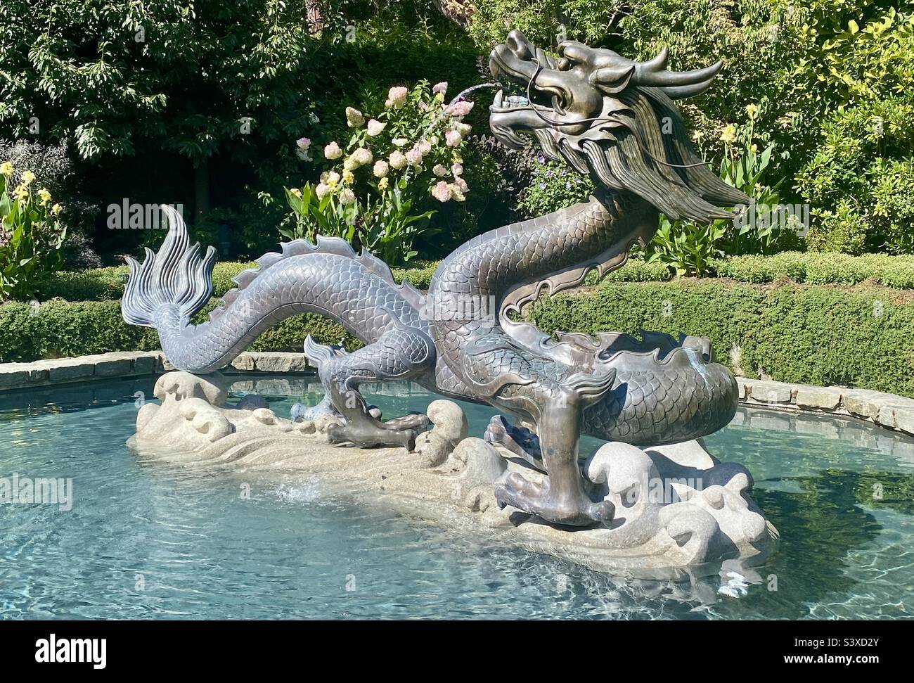 The Butchart gardens. Victoria. Canada. - Smartphone Captured Stock Image