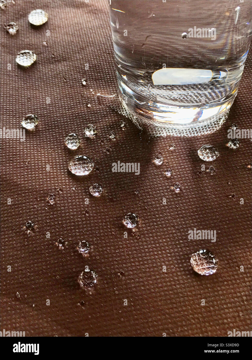 Glass and drops of water - Smartphone Captured Stock Image
