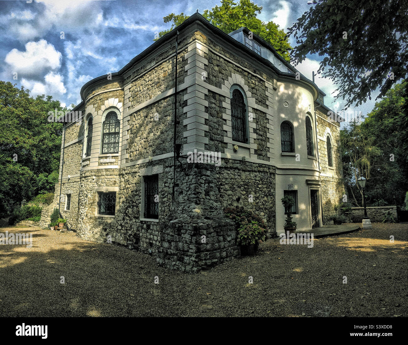 Panorama of the Stone House,  281 Lewisham Way, Lewisham, London - Smartphone Captured Stock Image