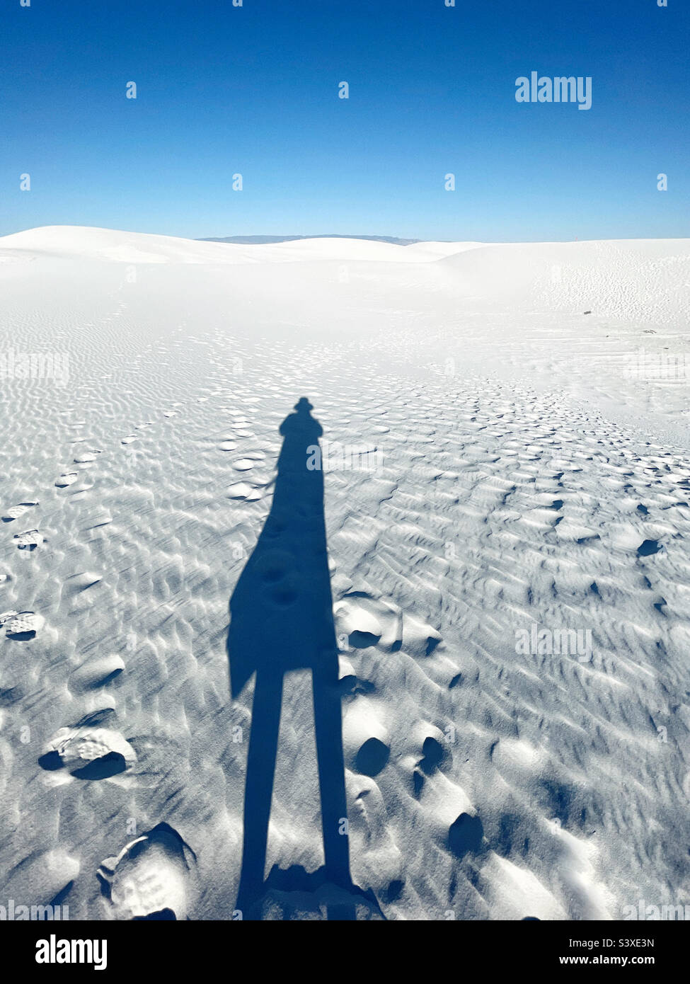 Outer worldly in White Sands Stock Photo