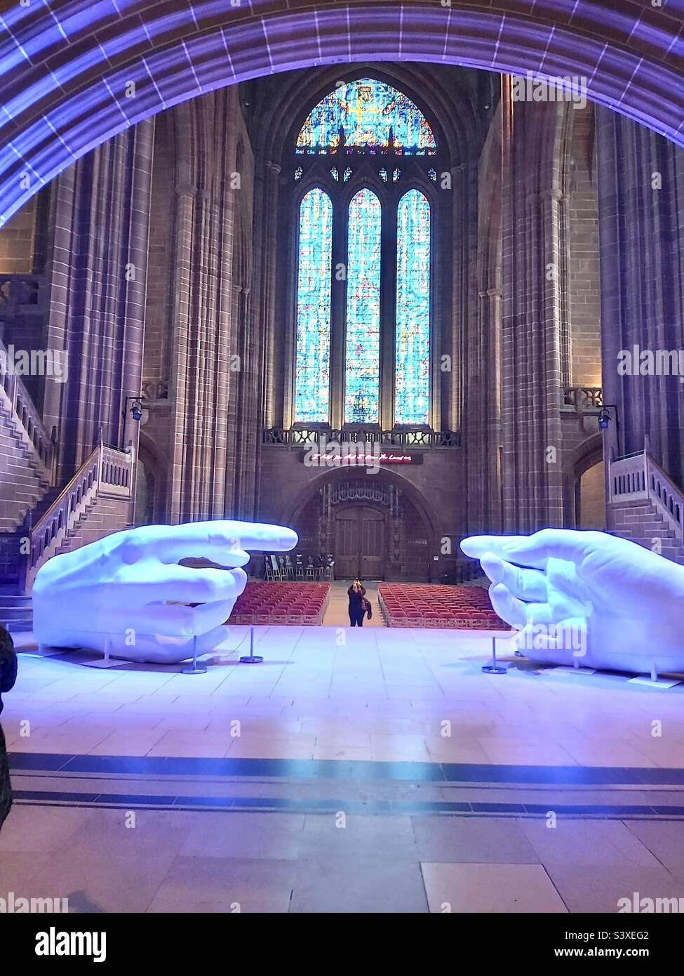 Liverpool Anglian cathedral - Smartphone Captured Stock Image