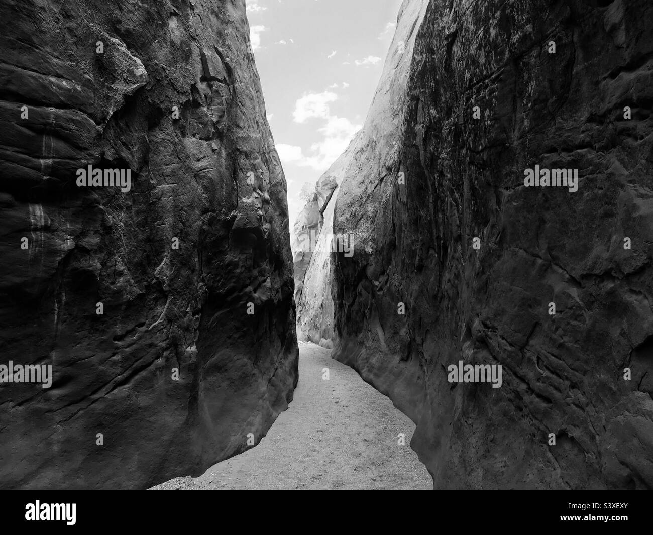 Rock path black and white Stock Photo Alamy