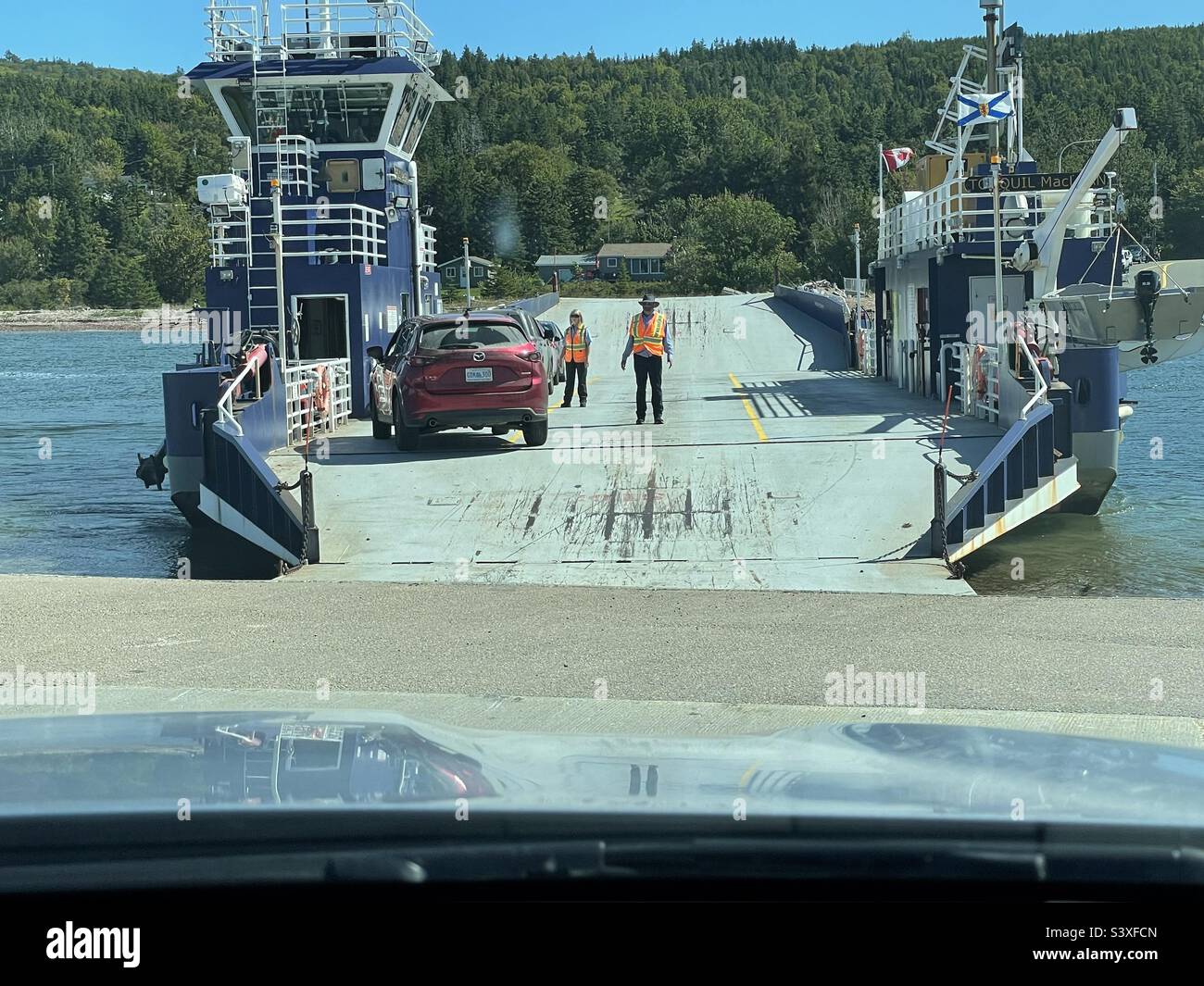 Englishtown, ferry, Cape Breton, Nova Scotia Stock Photo Alamy