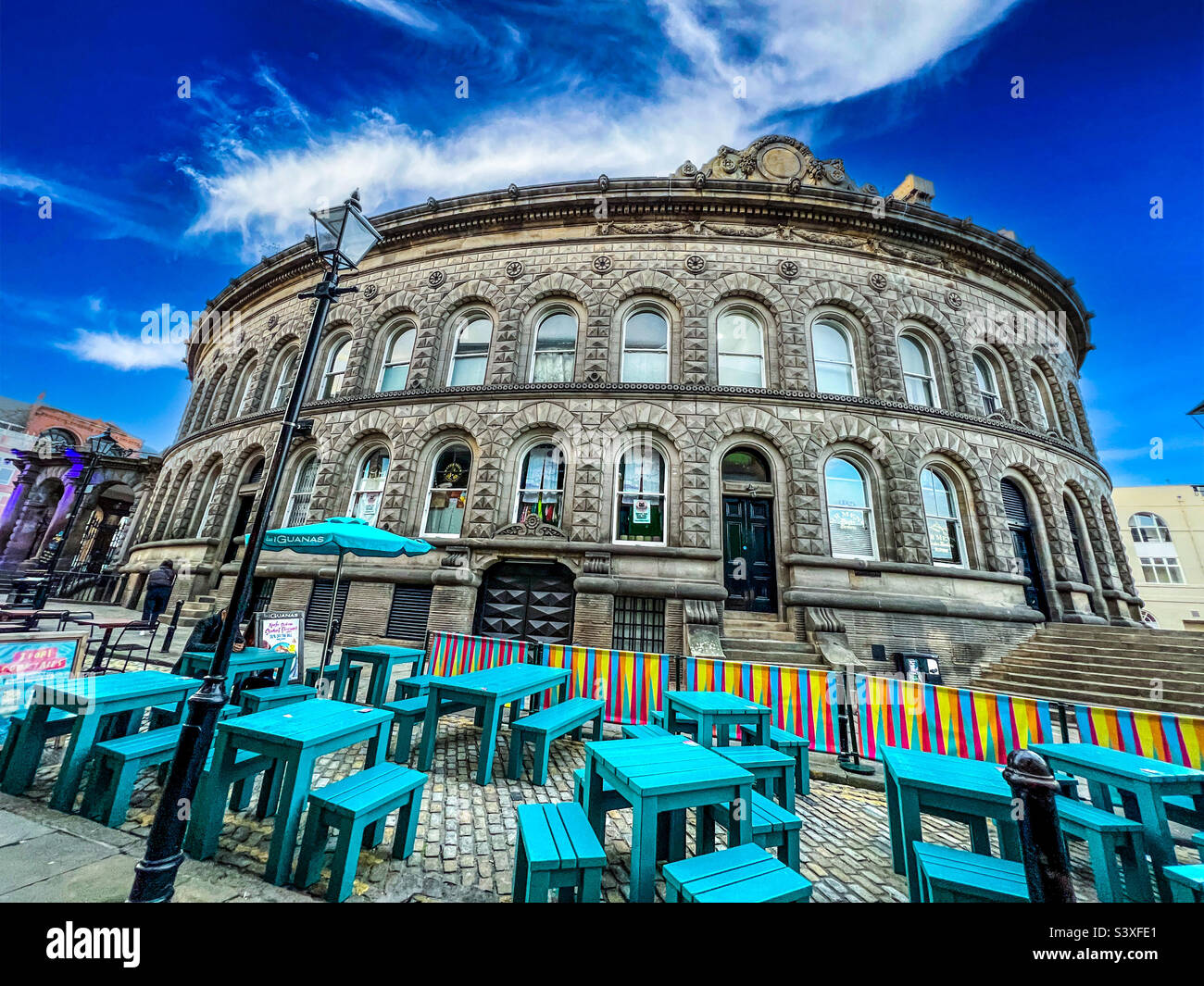 Leeds Corn Exchange on Call Lane in Leeds West Yorkshire Stock Photo