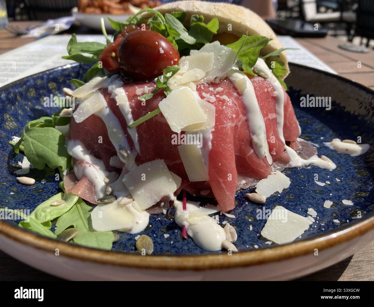 Carpaccio with parmesan hi-res stock photography and images - Alamy