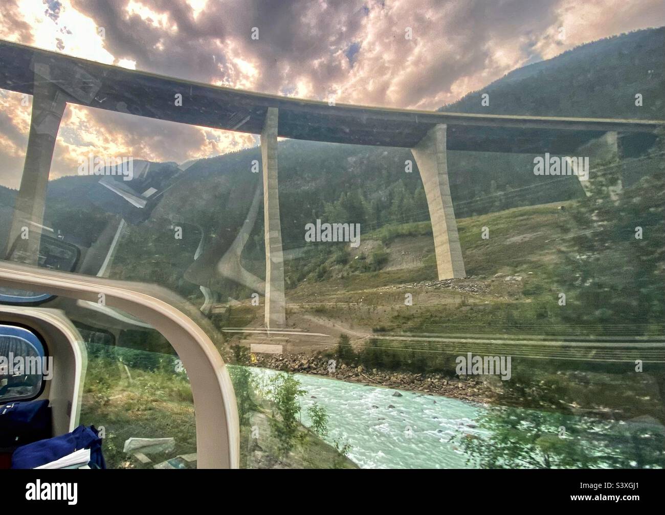 Rocky mountaineer Canada - Smartphone Captured Stock Image