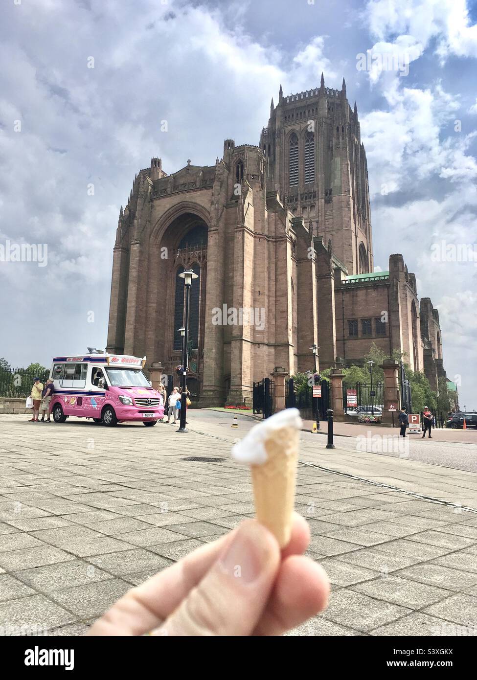 Liverpool Anglian cathedral - Smartphone Captured Stock Image