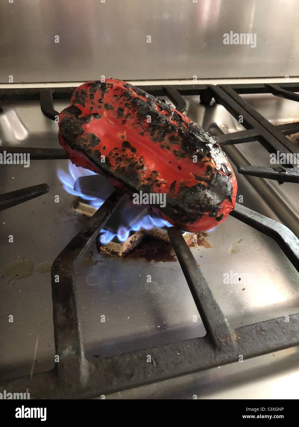 Roasted red pepper - Smartphone Captured Stock Image