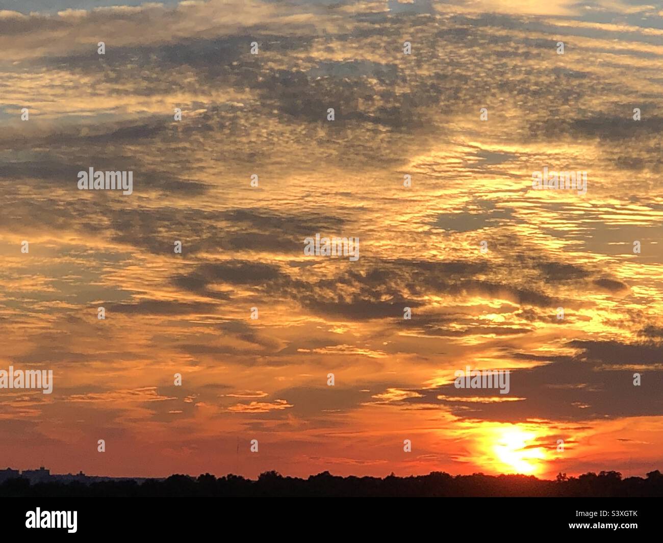 A beautiful sunset - Smartphone Captured Stock Image