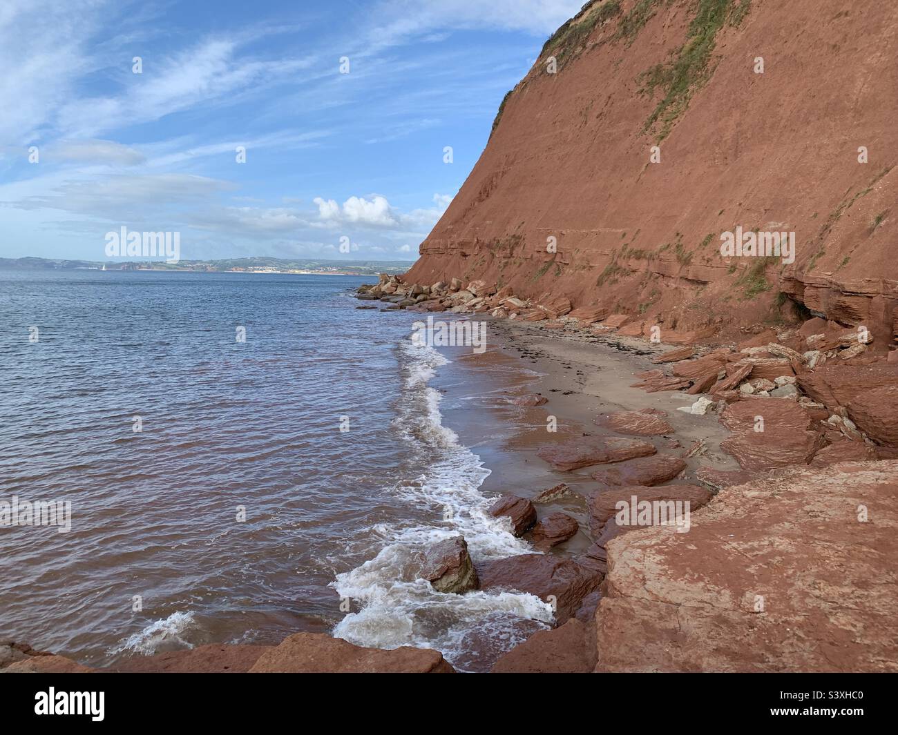 Devon cliffs Stock Photo