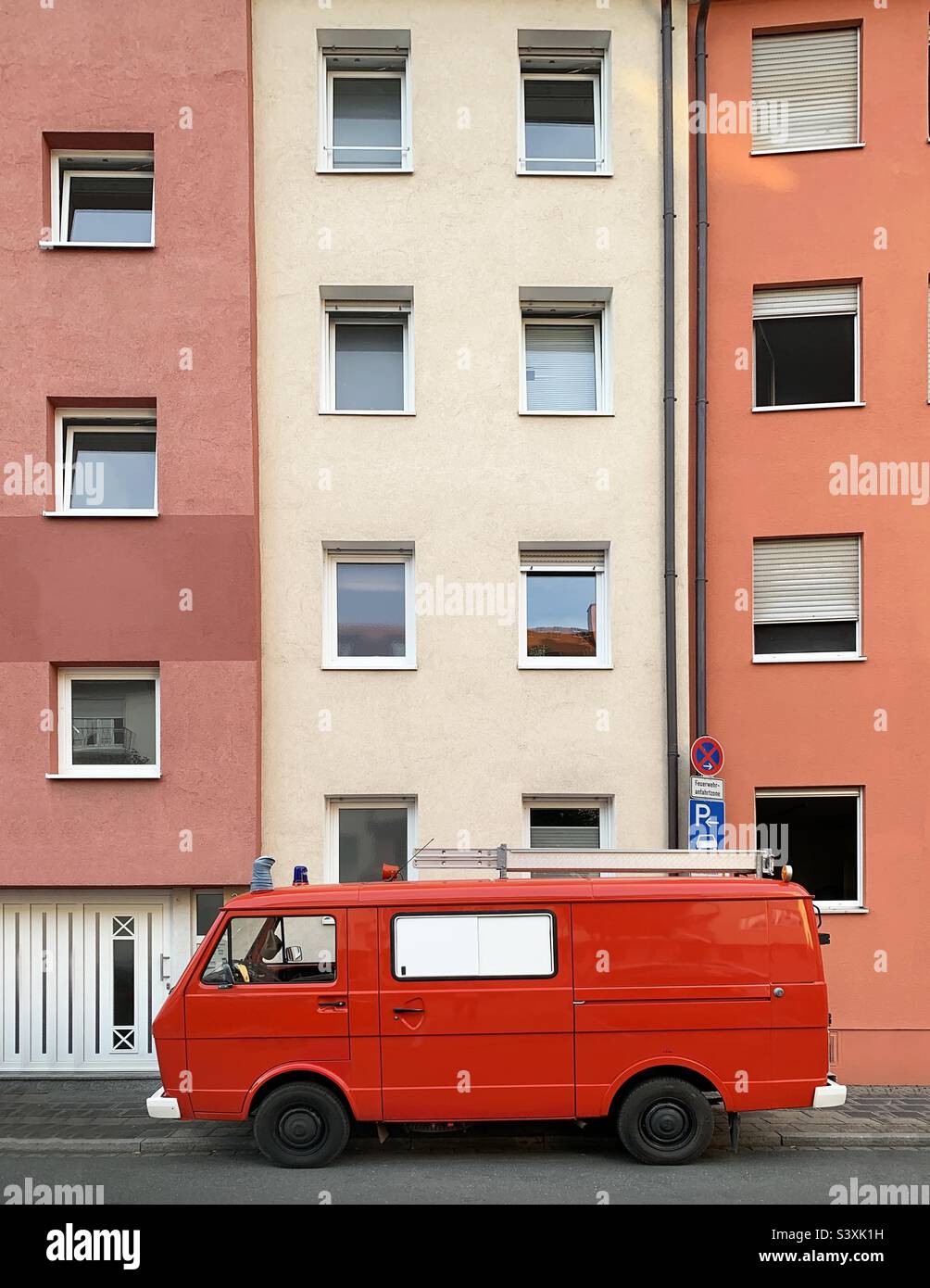 Red fire truck - Smartphone Captured Stock Image