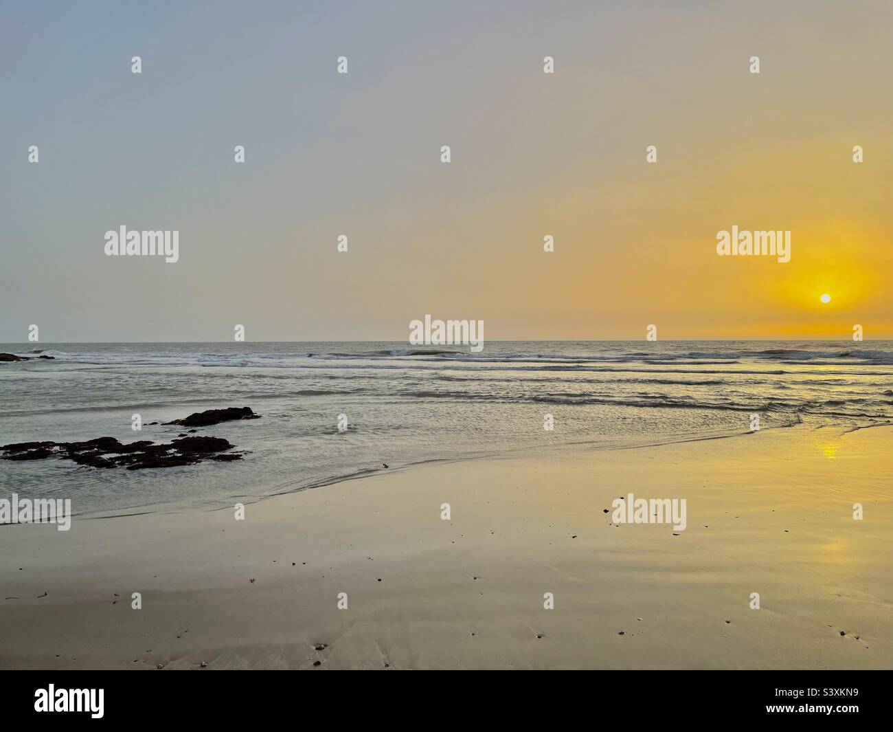 Sunset at the Atlantic Ocean - Smartphone Captured Stock Image