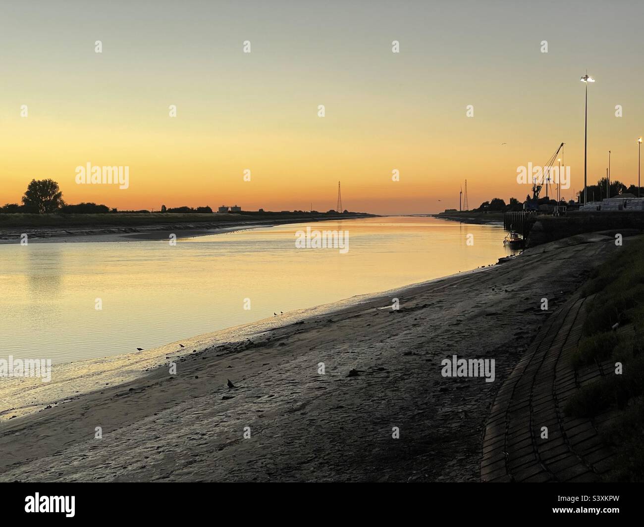 River meets the Sea - Smartphone Captured Stock Image