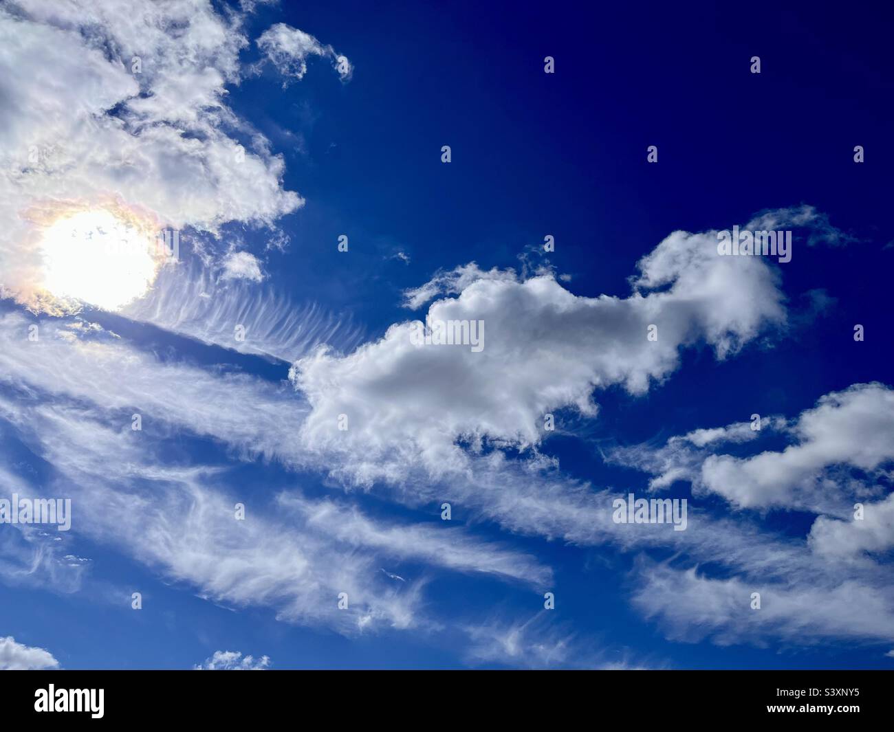 Beautiful summer sky - Smartphone Captured Stock Image