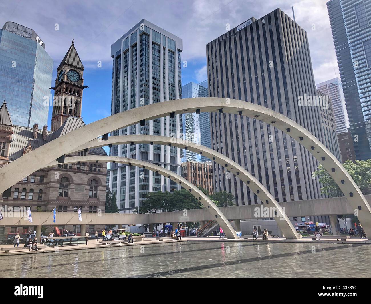 Nathan Phillips Square in Toronto, Canada Stock Photo Alamy