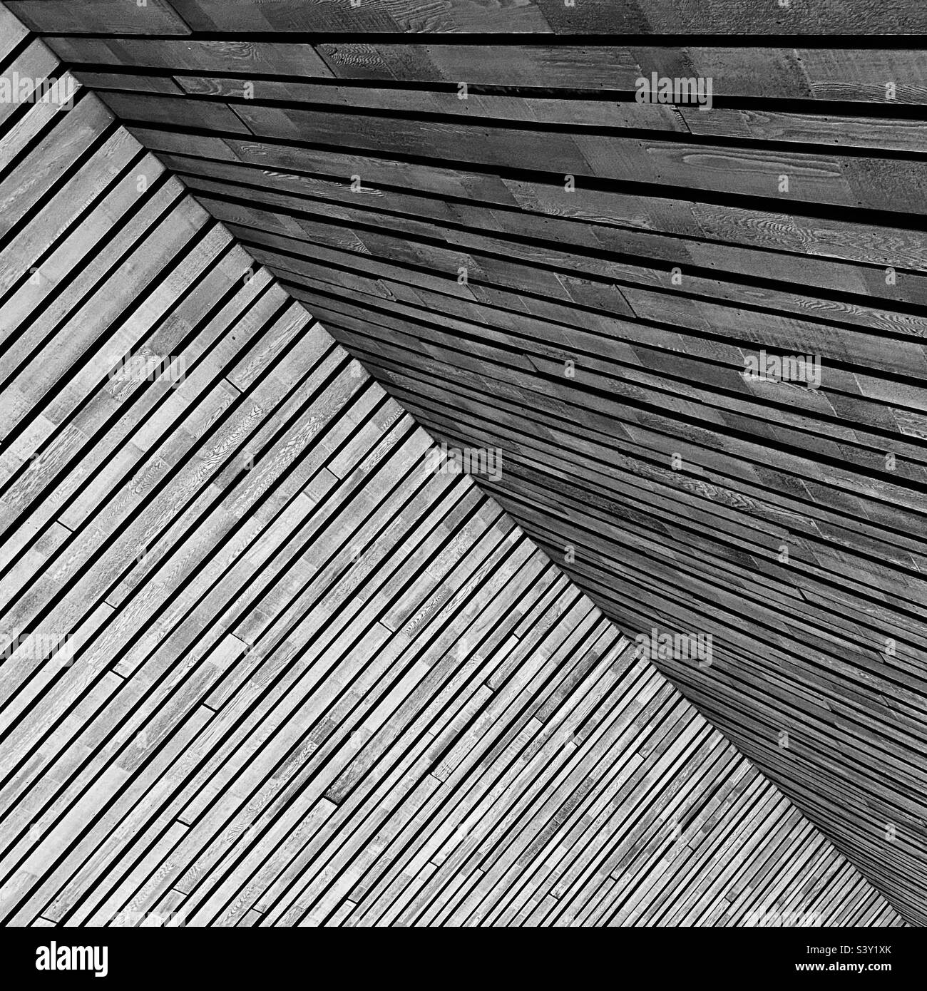 Rotterdam Central Station internal cladding - Smartphone Captured Stock Image