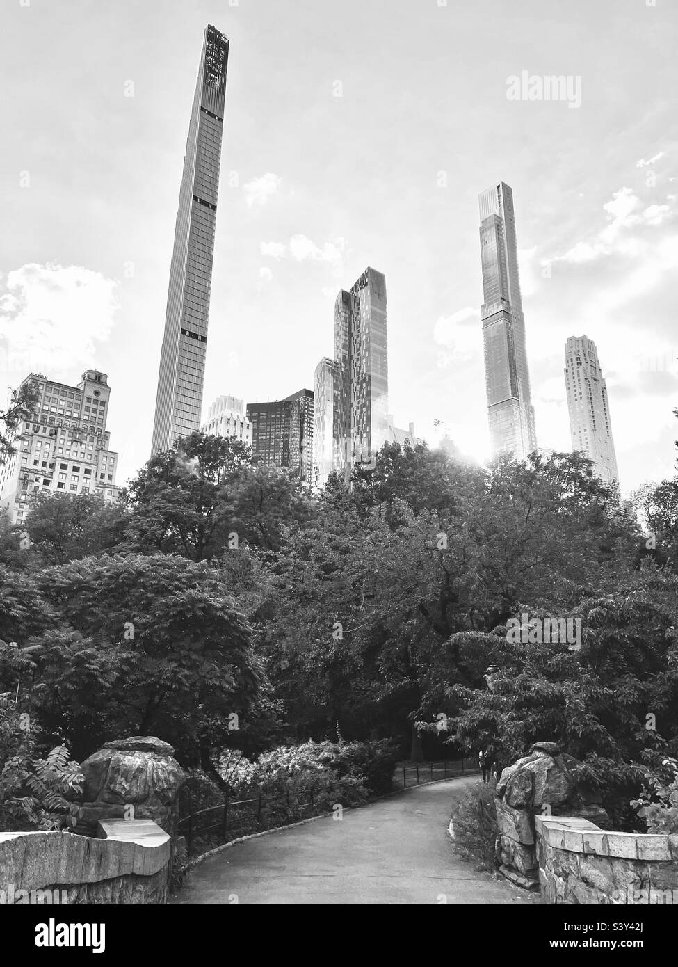 Central park Black and White Stock Photos & Images - Alamy