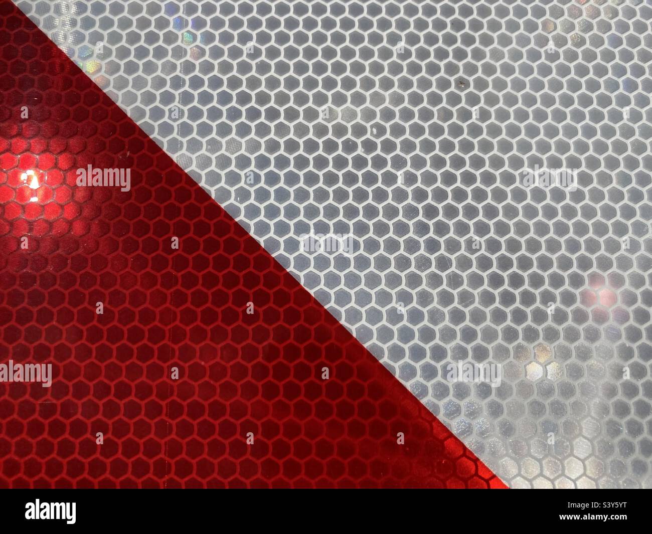 Close up of red and white traffic sign - Smartphone Captured Stock Image