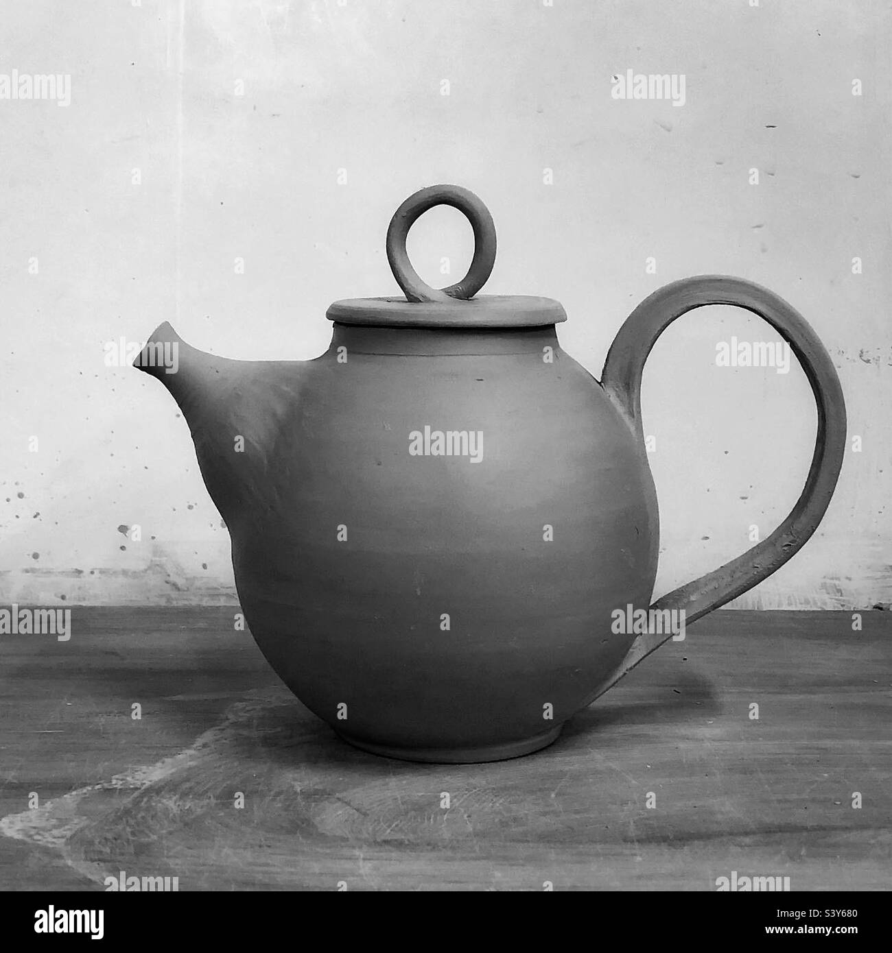 Handmade Pottery Teapot Stock Photo Alamy