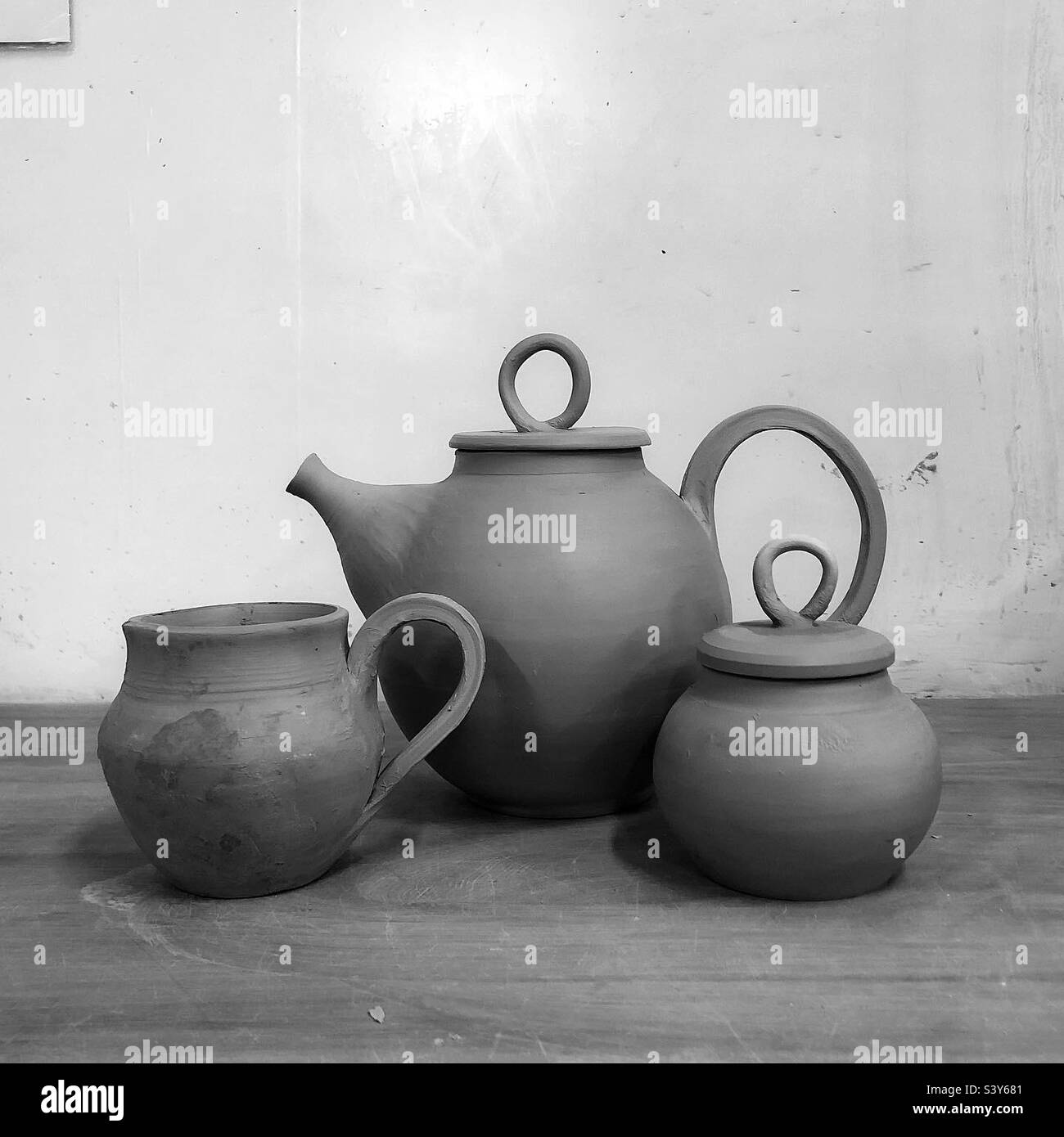 Handmade Tea Set Stock Photo Alamy