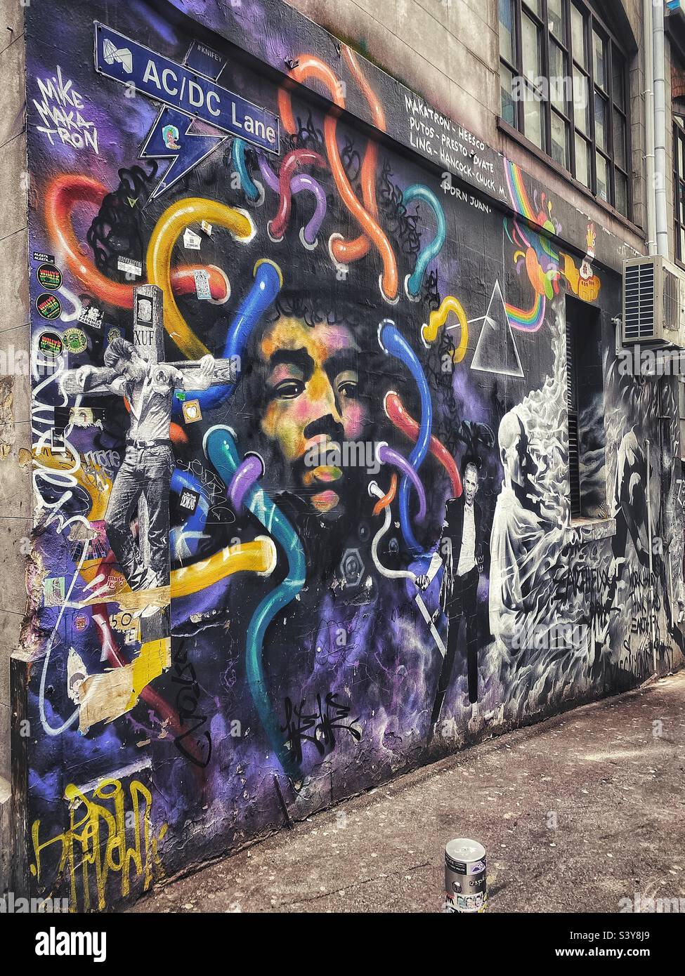 AC/DC Lane in Melbourne, Australia Stock Photo - Alamy