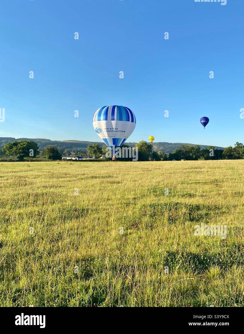 Bristol Balloon Fiesta morning flight Stock Photo Alamy