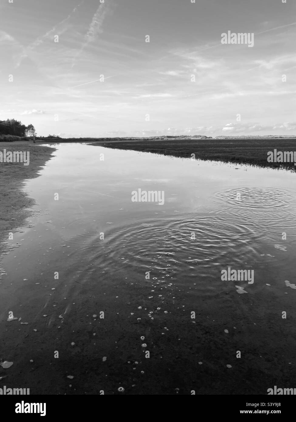 Holkham beach. - Smartphone Captured Stock Image