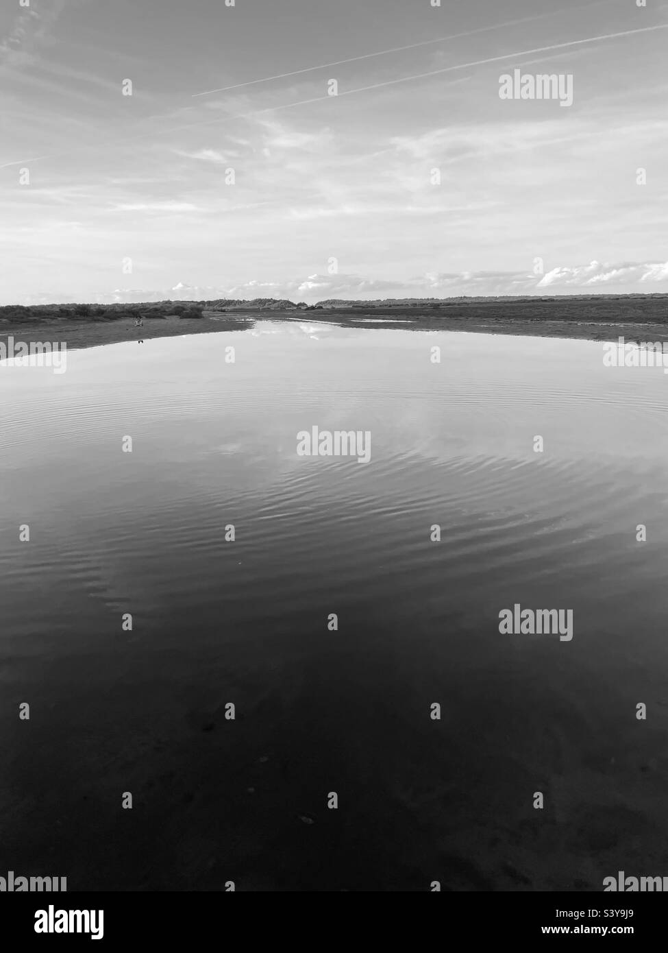 Holkham beach. - Smartphone Captured Stock Image