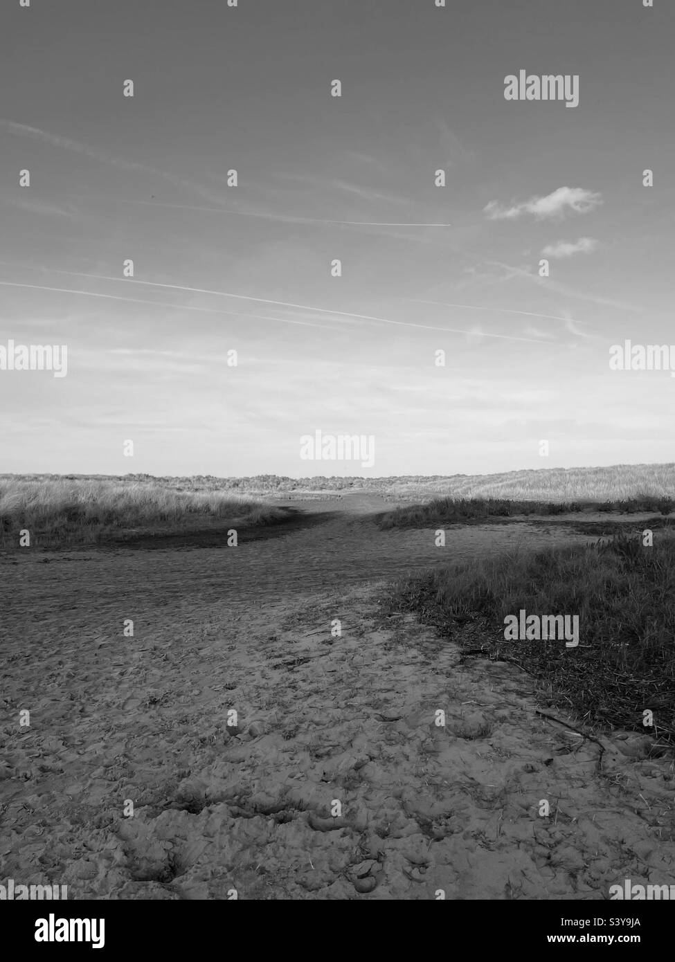 Holkham Beach. - Smartphone Captured Stock Image