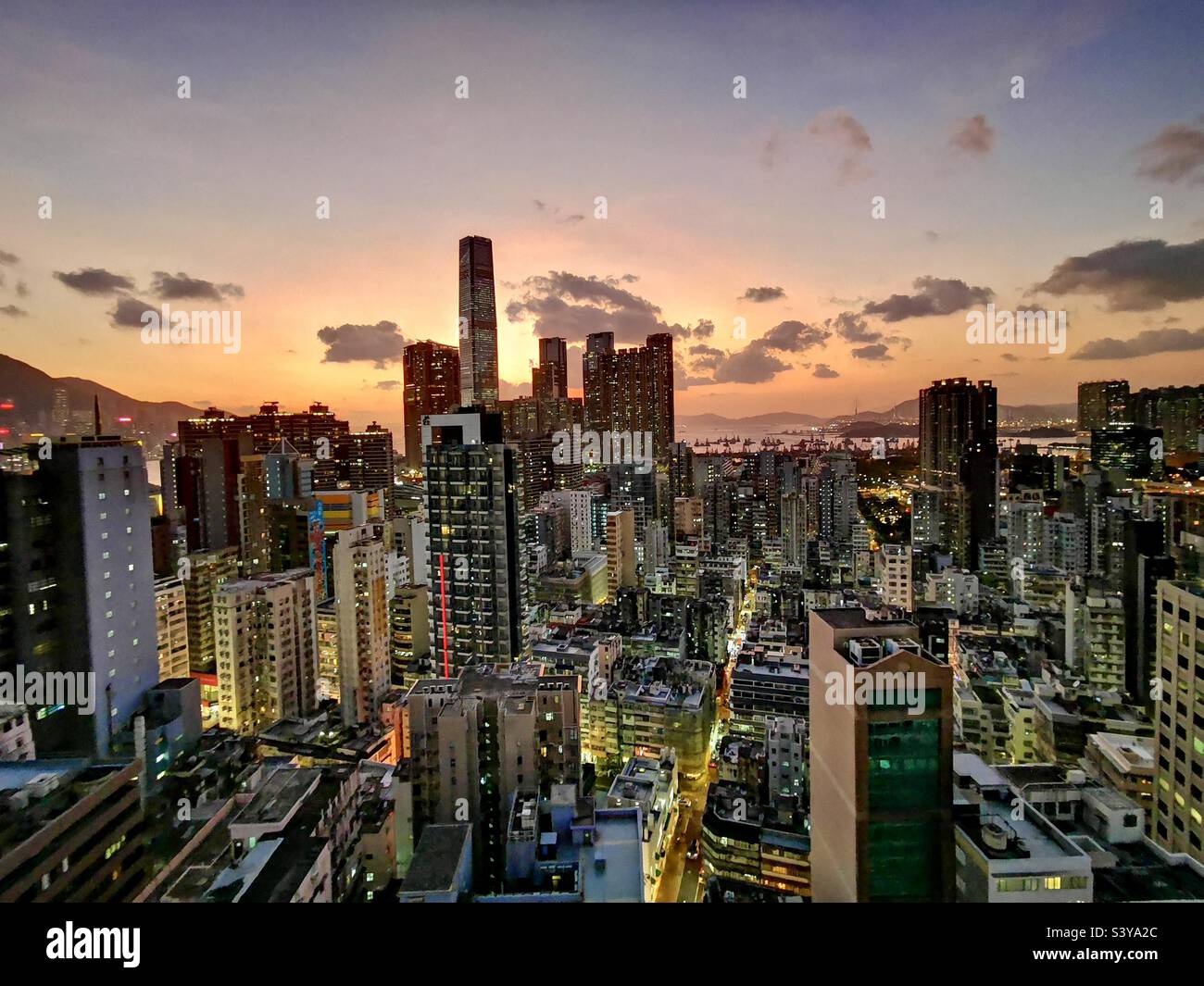 A view of Kowloon . - Smartphone Captured Stock Image