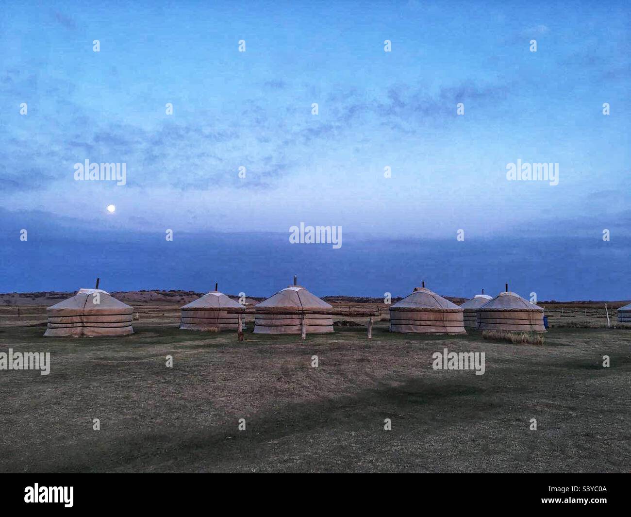 Yurts in Inner Mongolia Stock Photo