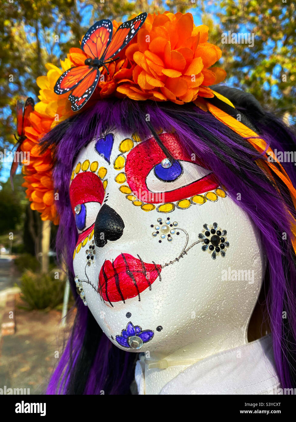 Day of the Dead  public art - Smartphone Captured Stock Image
