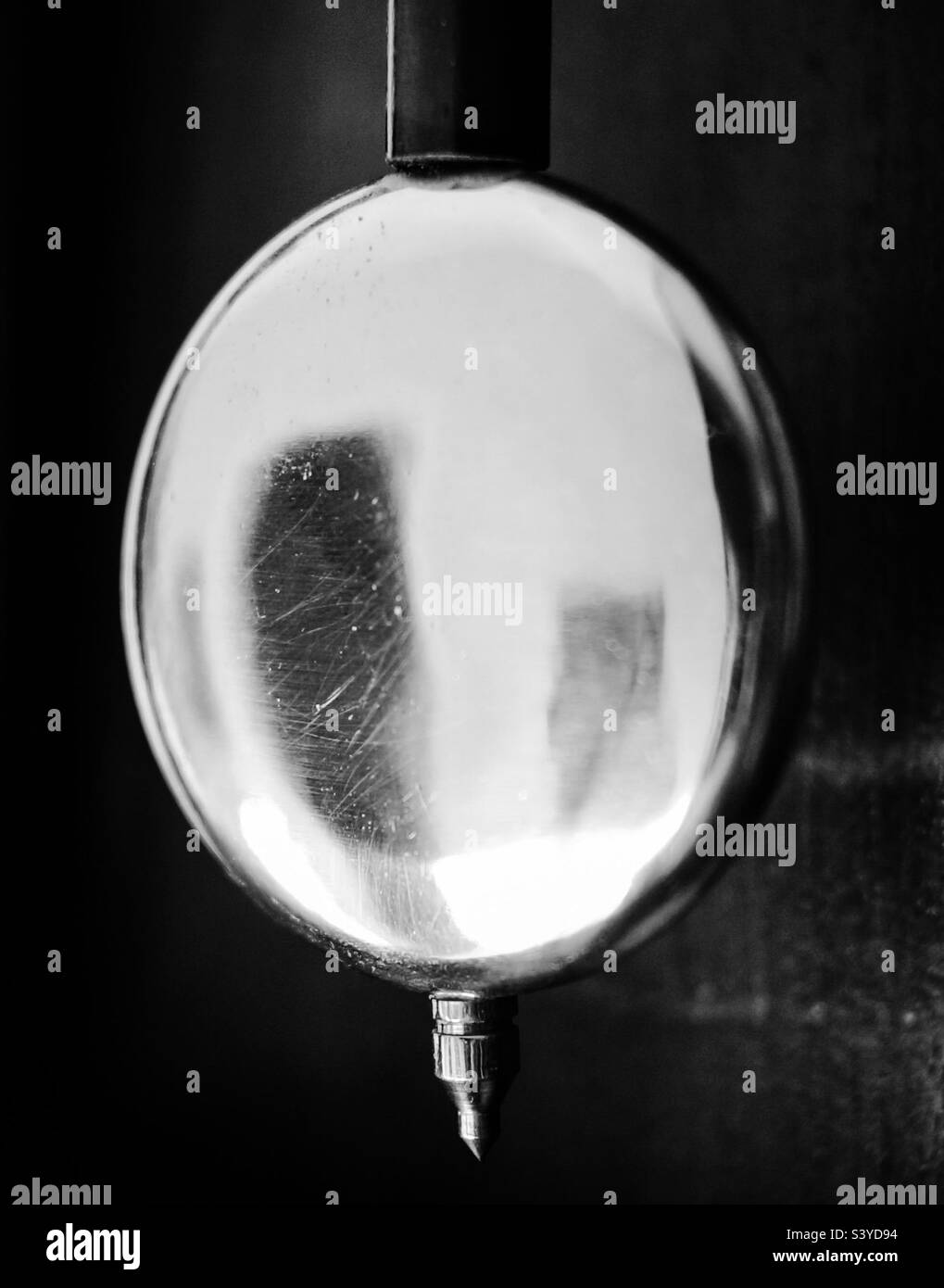 Time standing still in black and white. - Smartphone Captured Stock Image