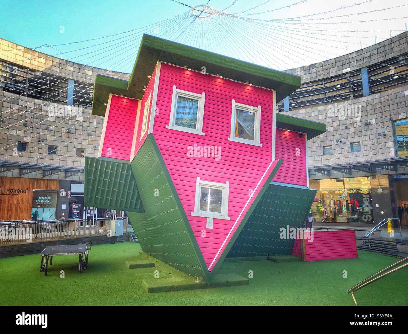 Upside Down House, Milton Keynes, UK Stock Photo - Alamy