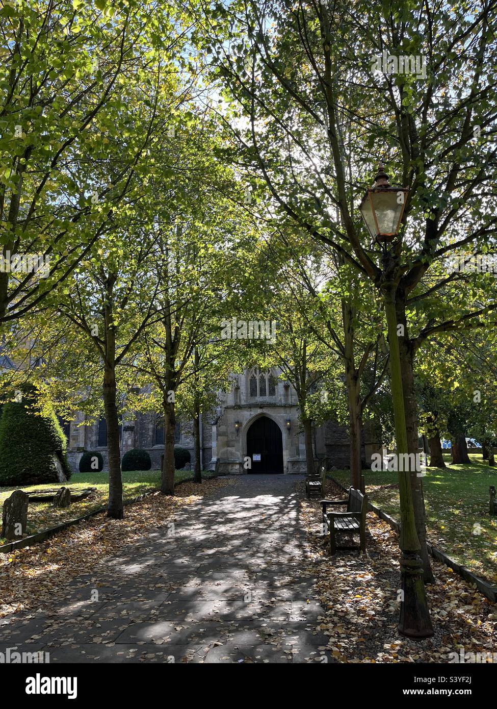 Holy Trinity Church, Stratford-upon-Avon, Warwickshire, UK - Smartphone Captured Stock Image