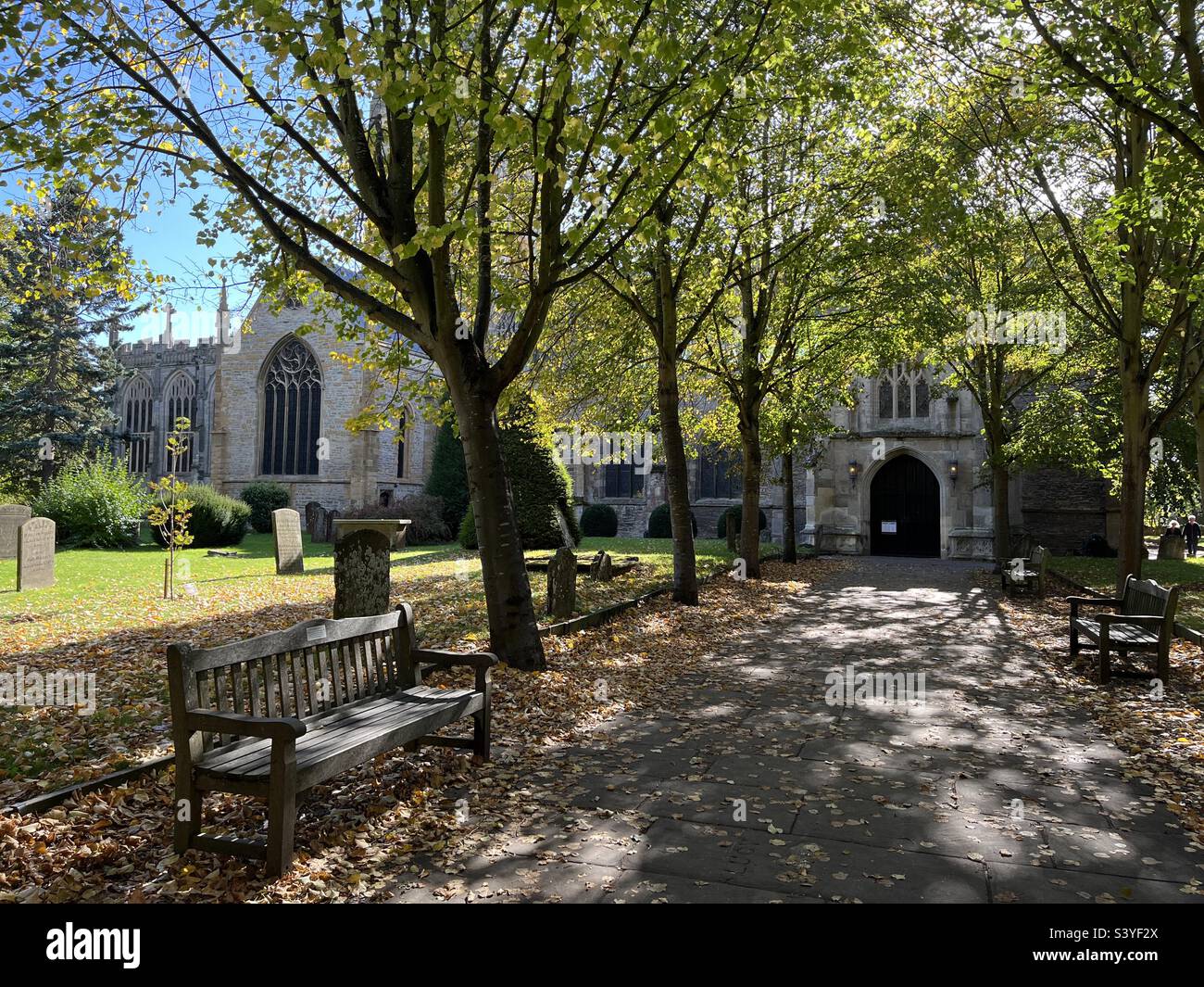 Holy Trinity Church, Stratford-upon-Avon, Warwickshire, UK - Smartphone Captured Stock Image