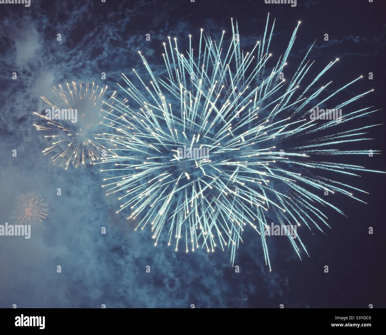 Fireworks - Smartphone Captured Stock Image