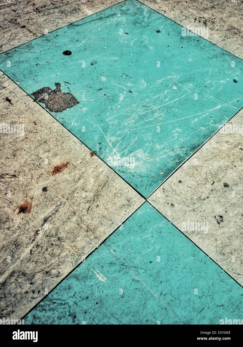Dirty and damaged floor tiles Stock Photo Alamy