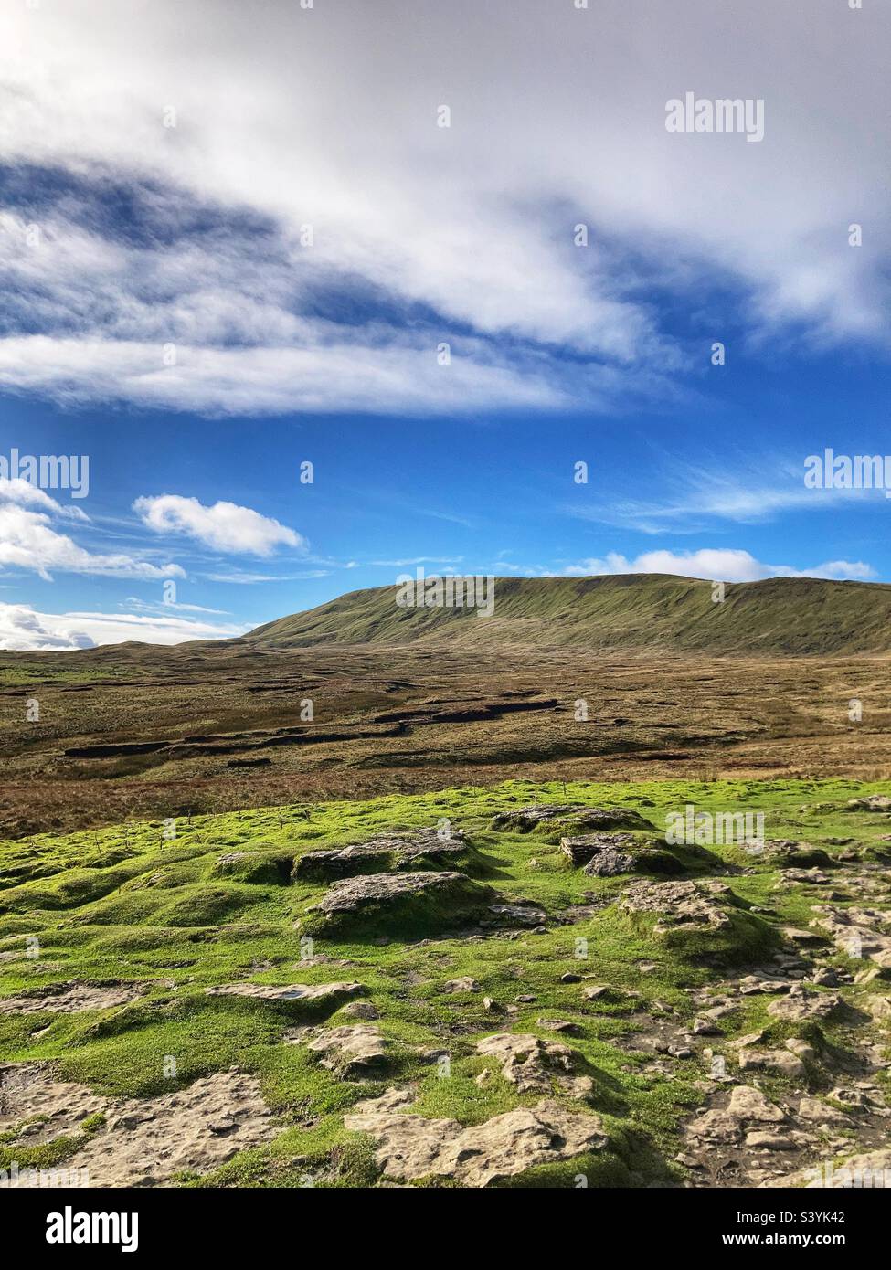 Whernside Yorkshire Dales - Smartphone Captured Stock Image