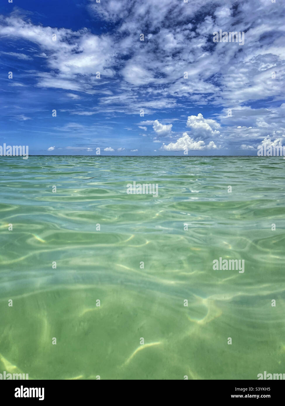 Gulf of Mexico, Pass-a-Grille, Florida - Smartphone Captured Stock Image