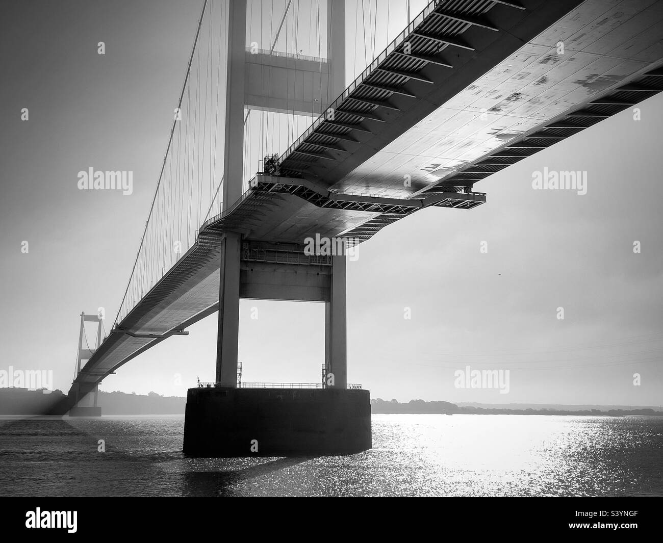Severn Bridge Stock Photo