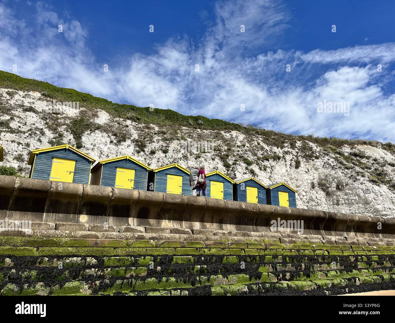 Summer Coastal Walk Ramsgate to Margate, Uk Stock Photo Alamy