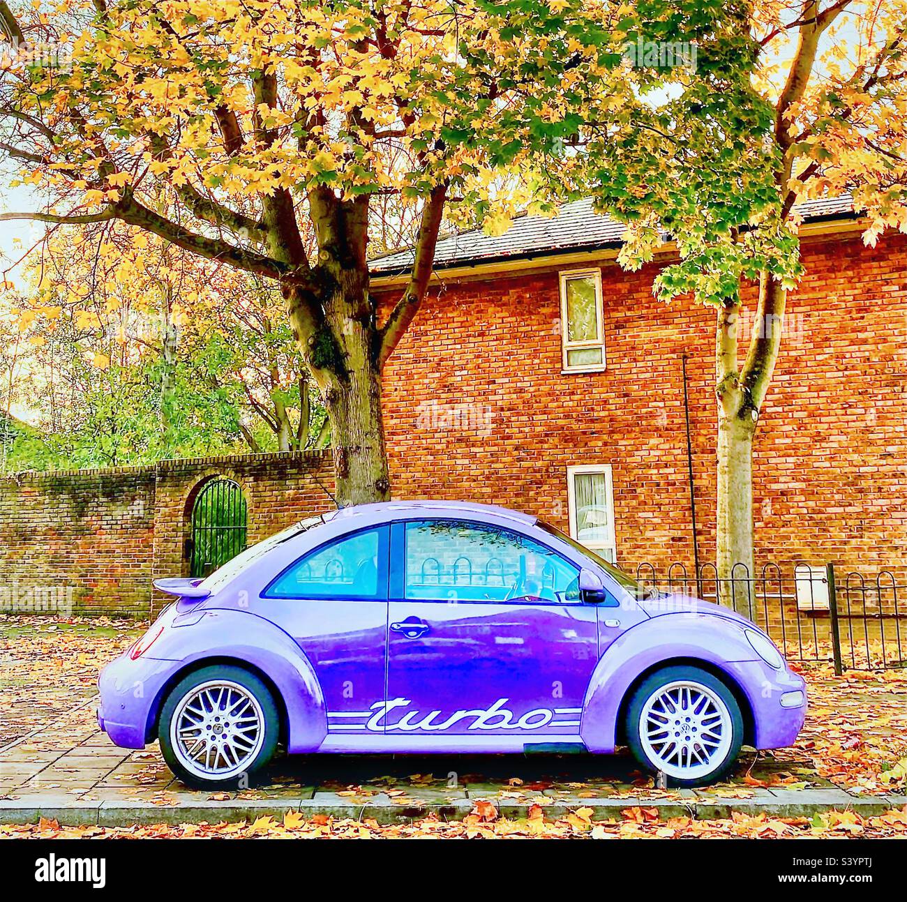 Colourful Volkswagen. - Smartphone Captured Stock Image