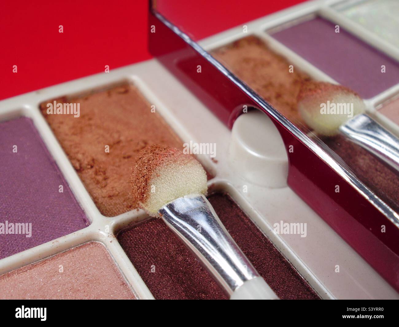 Eyeshadows palette - Smartphone Captured Stock Image