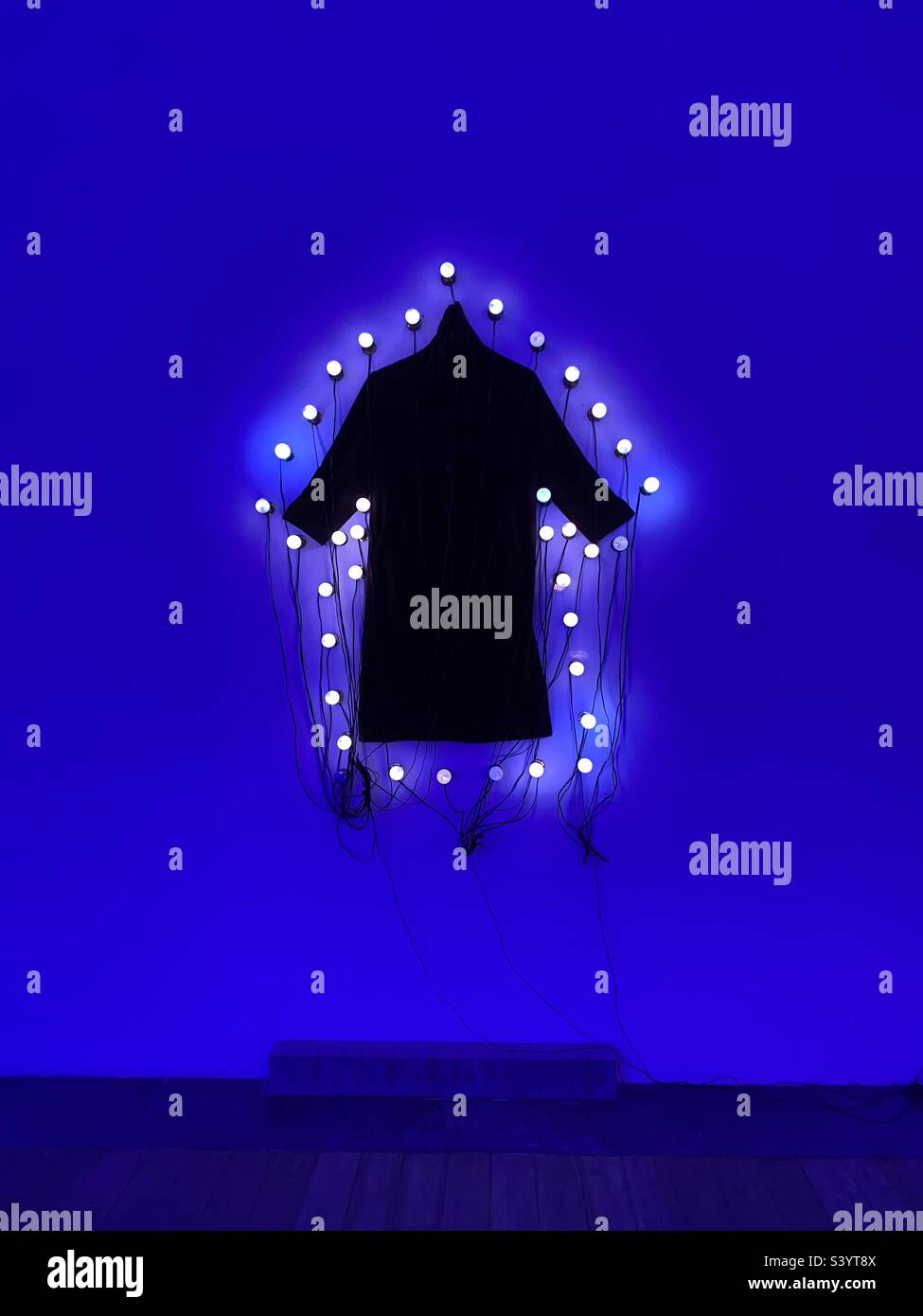 Installation in Palermo, palazzo Riso modern gallery - Smartphone Captured Stock Image