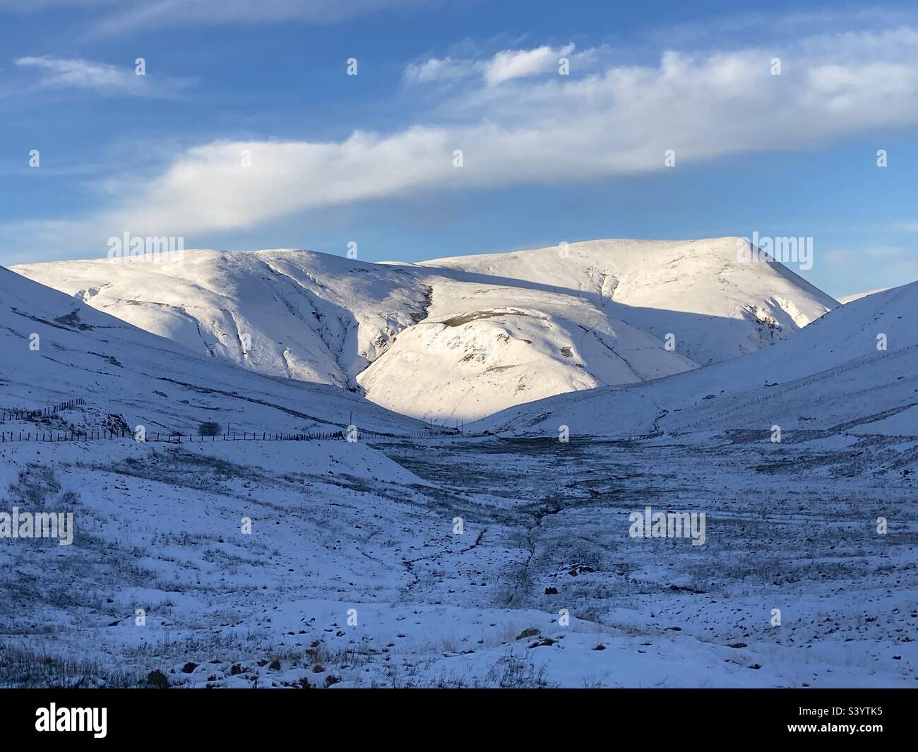 Winter time landscape. - Smartphone Captured Stock Image